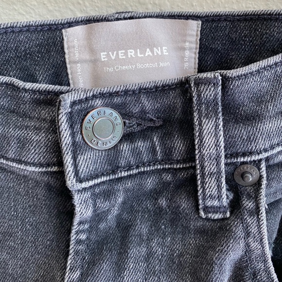 Everlane Cheeky Bootcut Jean Washed Black 26 Regular - Picture 4 of 5